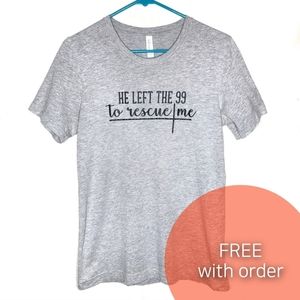 Gray shortsleeve tshirt size S Christian cross religious grey small women's